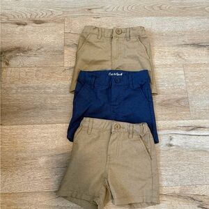 Cat & Jack Khaki and Navy Cotton Shorts 3-Pack